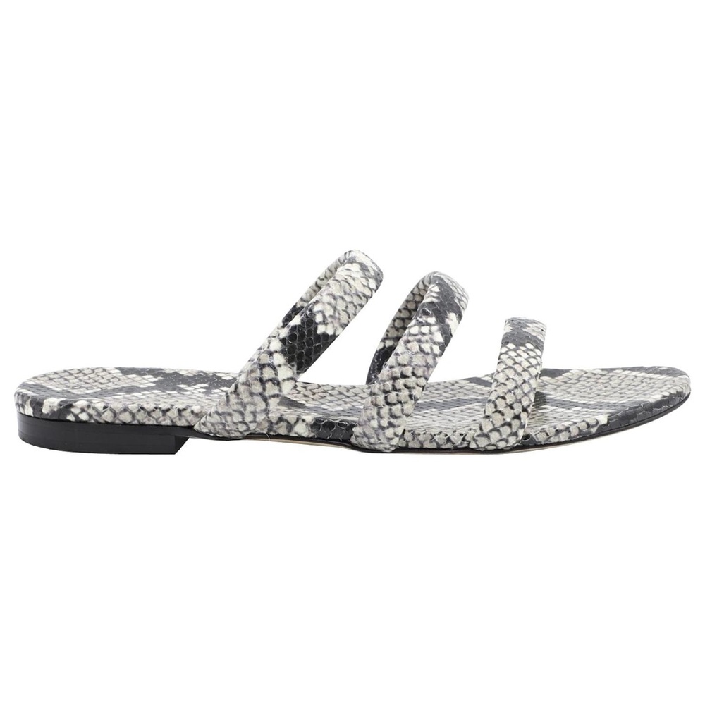 Aeyde Chrissy Snakeskin Print Sandals